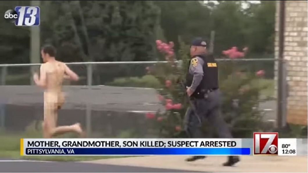 凶手在行兇之後,還跑到大街上裸奔,過程還一度企圖殺害教堂工作人員。(圖/翻攝自YouTube)