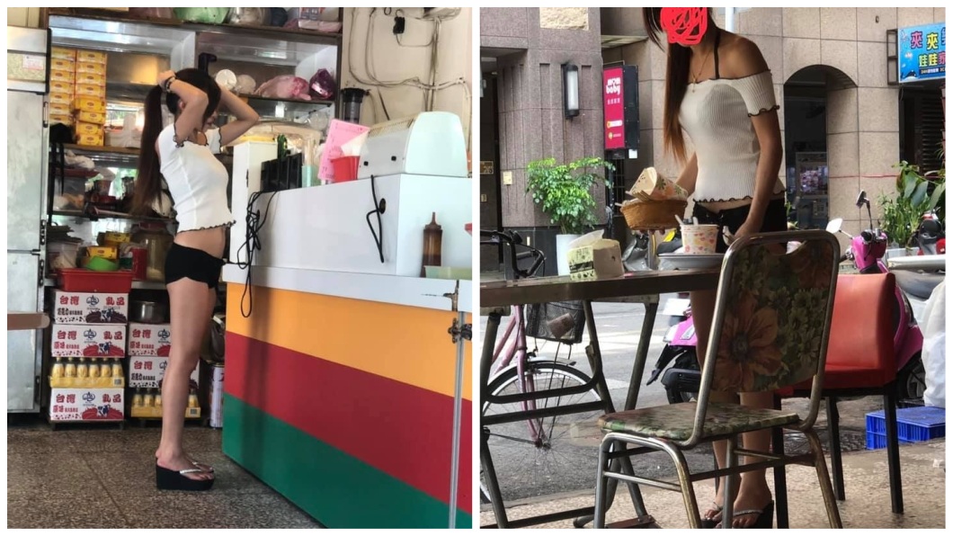 有網友分享自己去吃早餐時,看到一名身材超火辣的正妹。(圖/翻攝自爆廢公社)