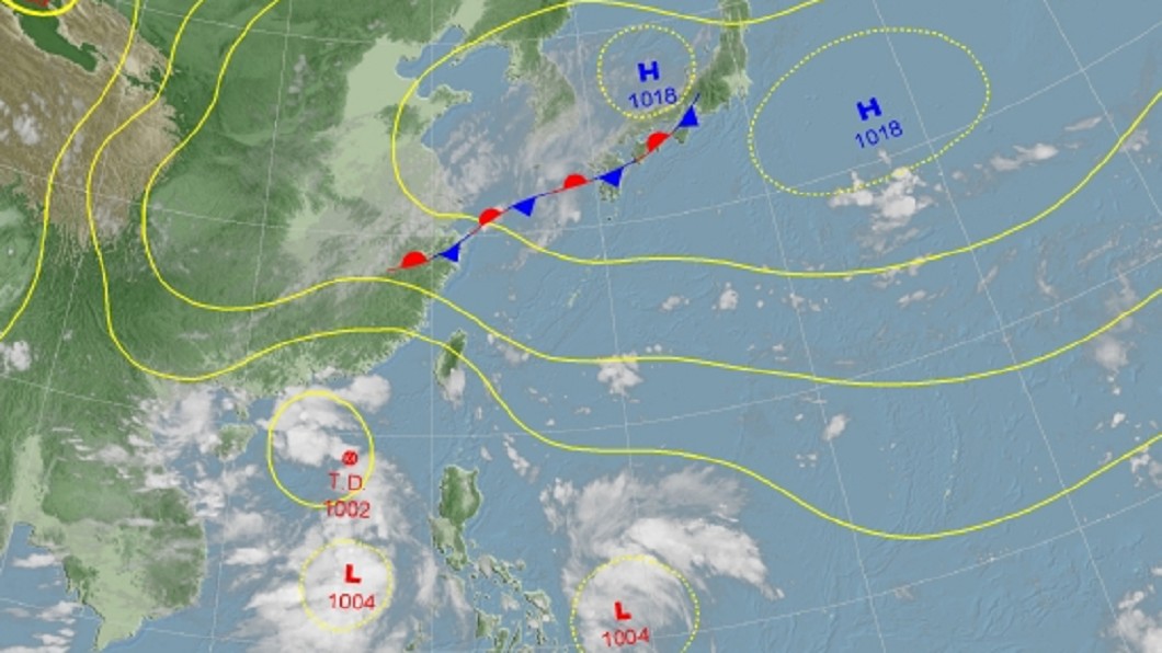 雙颱恐接力生成！　一圖看懂未來一週天氣變化