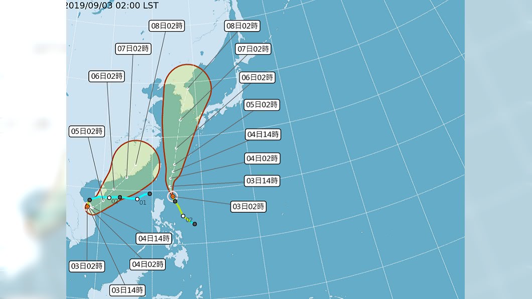 雙颱共舞!劍魚颱風生成 玲玲颱風全台嚴防大雨