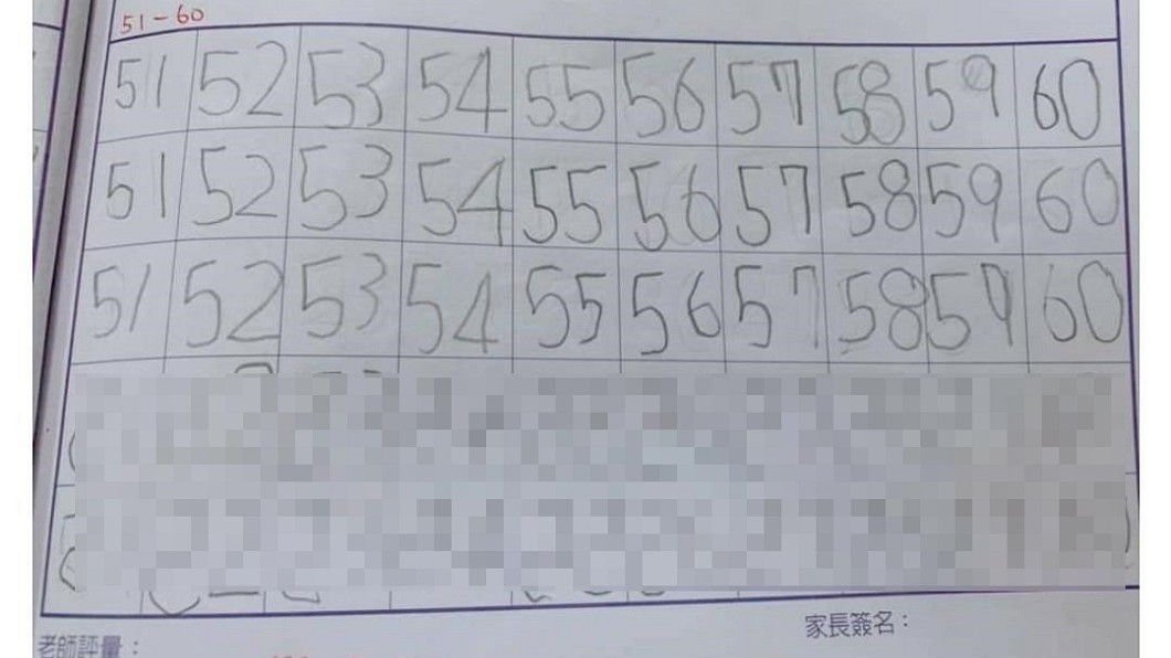 女兒練寫數字「鏡像顛倒」 地方媽媽:我家也是...