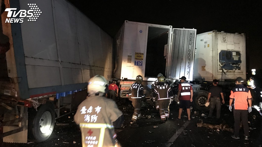 國道4聯結車追撞釀1死1傷　疑疲勞駕駛惹禍