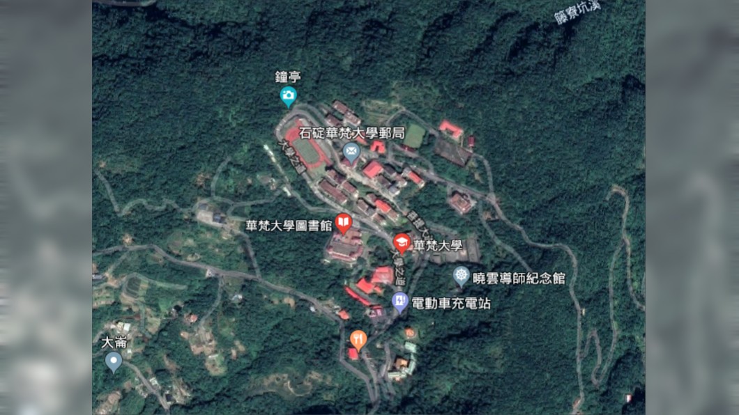 華梵大學。圖／翻攝自Google地圖