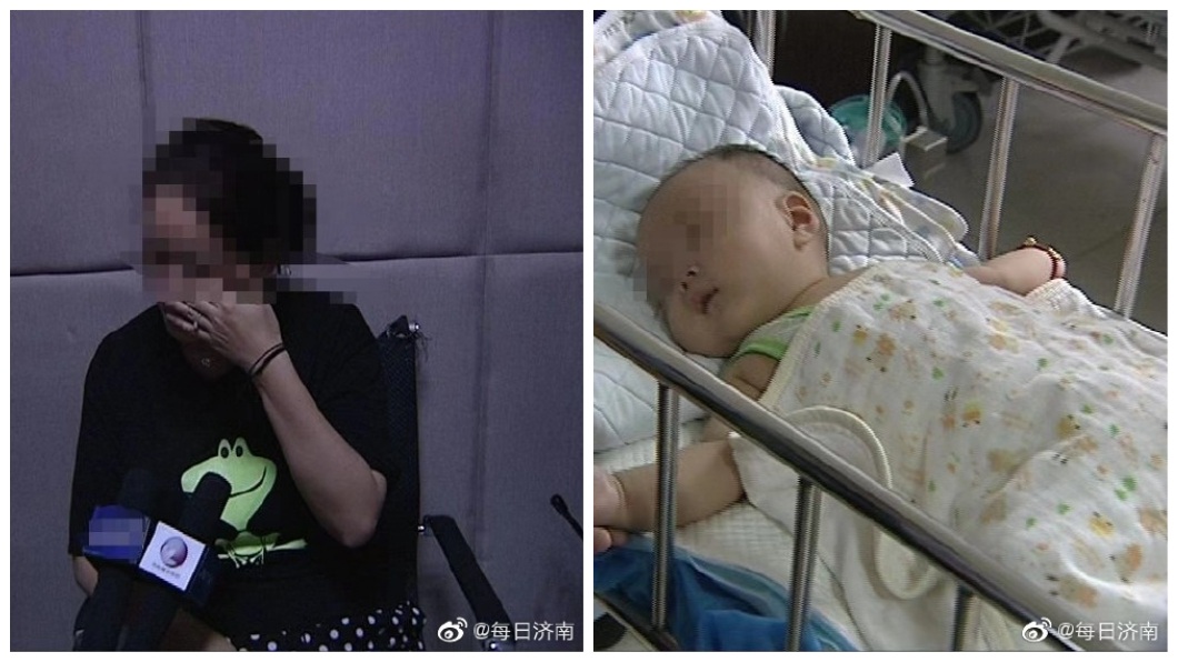 所幸男嬰健康狀況良好,女子事後也十分後悔。(圖/翻攝自微博)