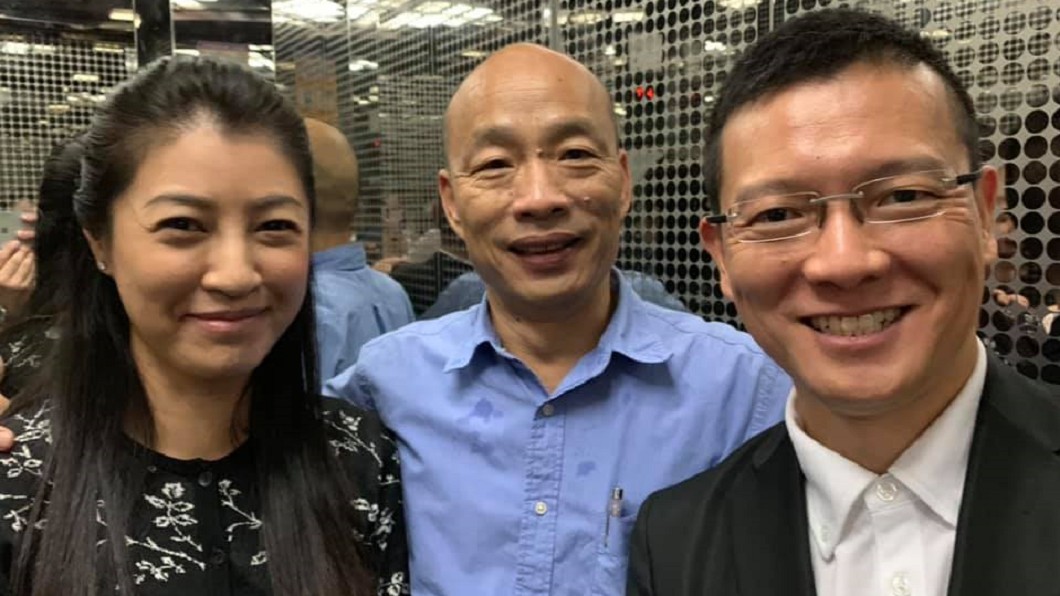 左起許淑華、韓國瑜、孫大千。圖/翻攝孫大千臉書