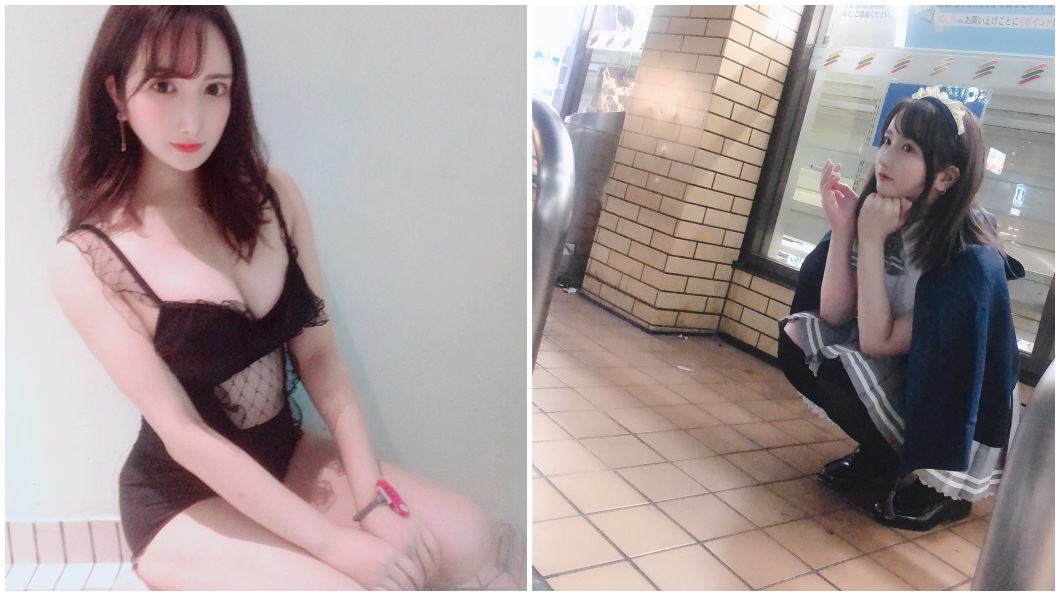 正妹擁有清純可愛的臉蛋和超棒的身材。(圖／翻攝自推特)