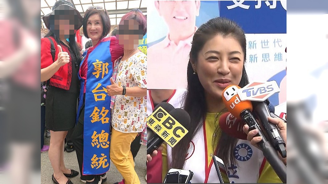 恬娃(左圖中)被爆將赴南投選立委，挑戰高雄市長韓國瑜陣營戰將許淑華(右圖)。圖／翻攝自范月娟臉書、TVBS資料照