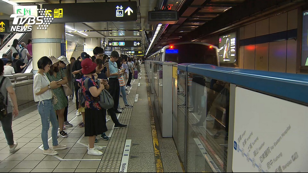 捷運月台。 圖/TVBS