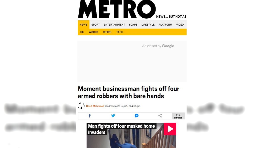圖/翻攝自Metro官網