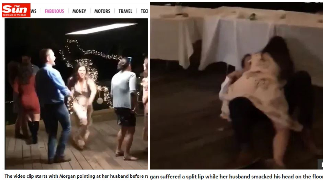 糗!婚禮想重現「浪漫飛撲」結果慘失敗 還害夫腦震盪