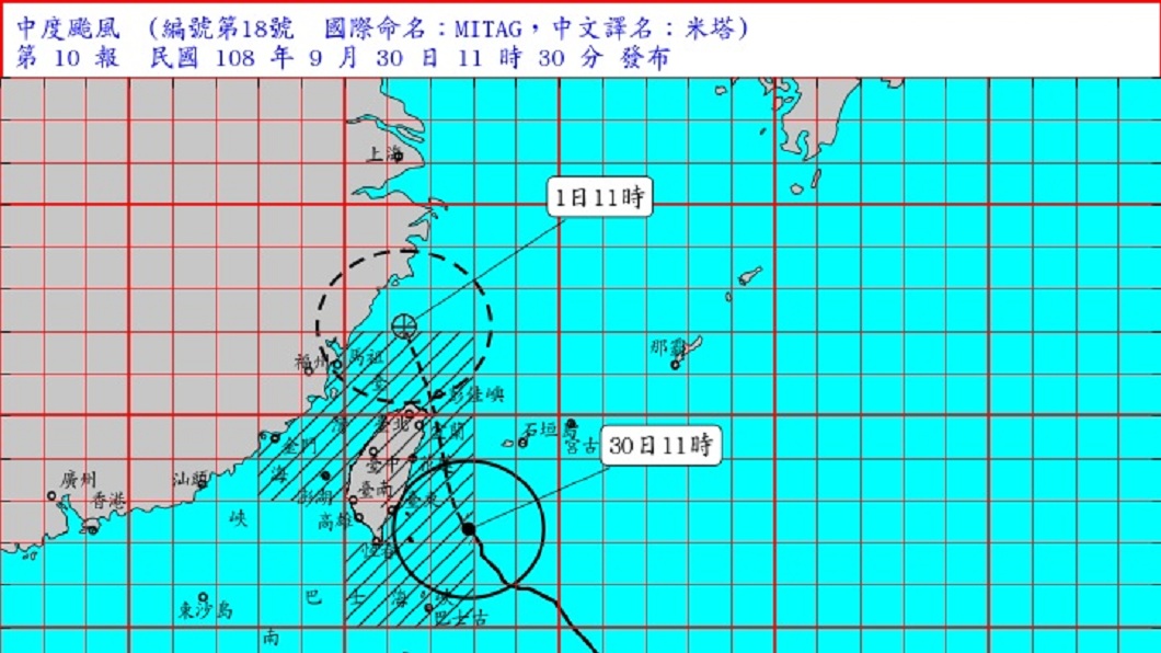 不排除登陸!米塔颱風影響最劇時間曝