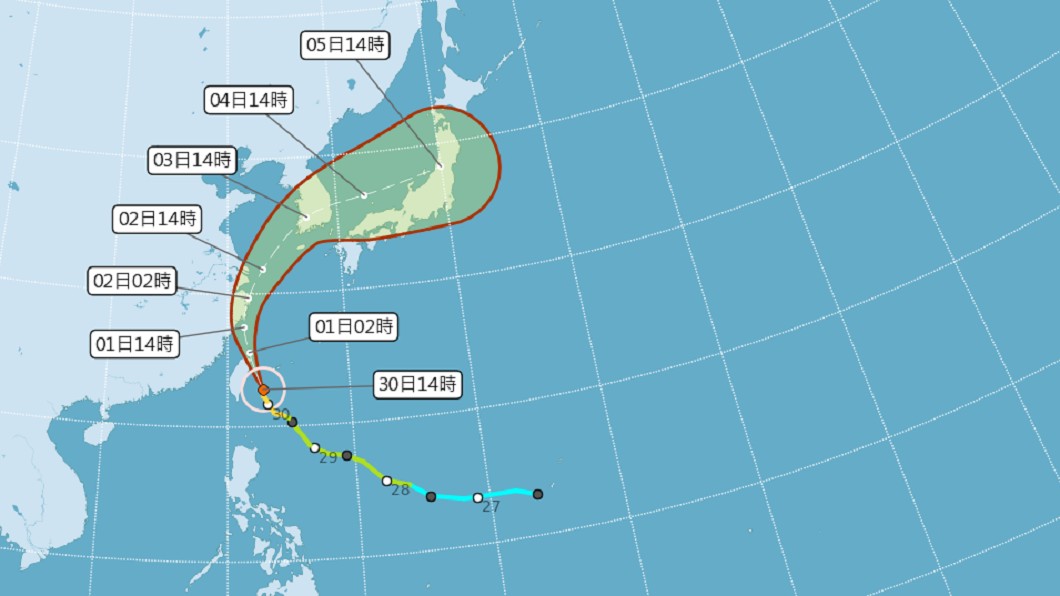 颱風米塔暴風圈進入花東 今晚至明天可能有焚風