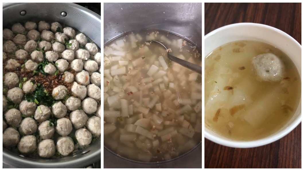 這位老闆分享自己店內提供免費的貢丸湯,網友們看到全都暴動了。(圖/翻攝自爆怨公社)