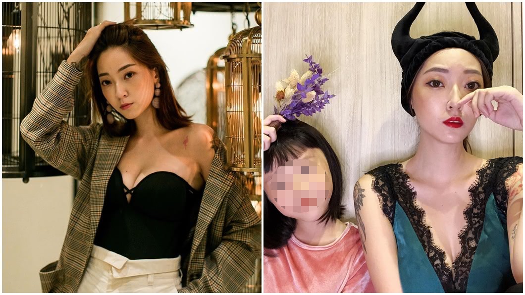 張菲兒媳辣露雪乳扮黑魔女！　下一秒妝哭花網嚇壞