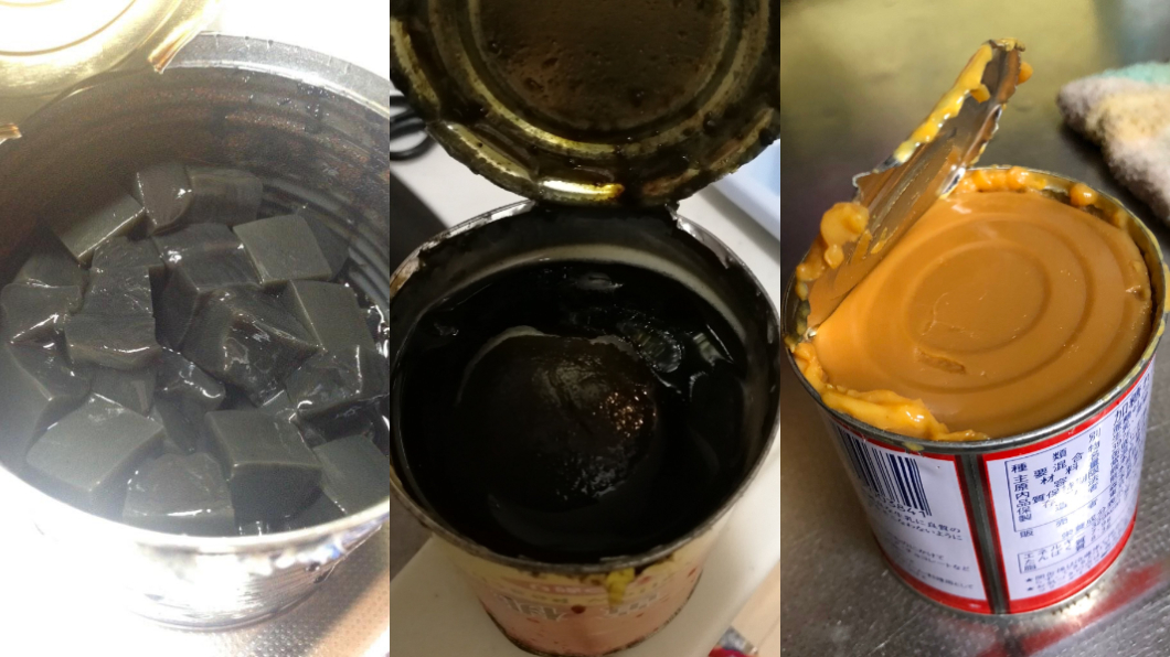 網友紛紛翻出家裡的過期罐頭。圖/翻攝自推特
