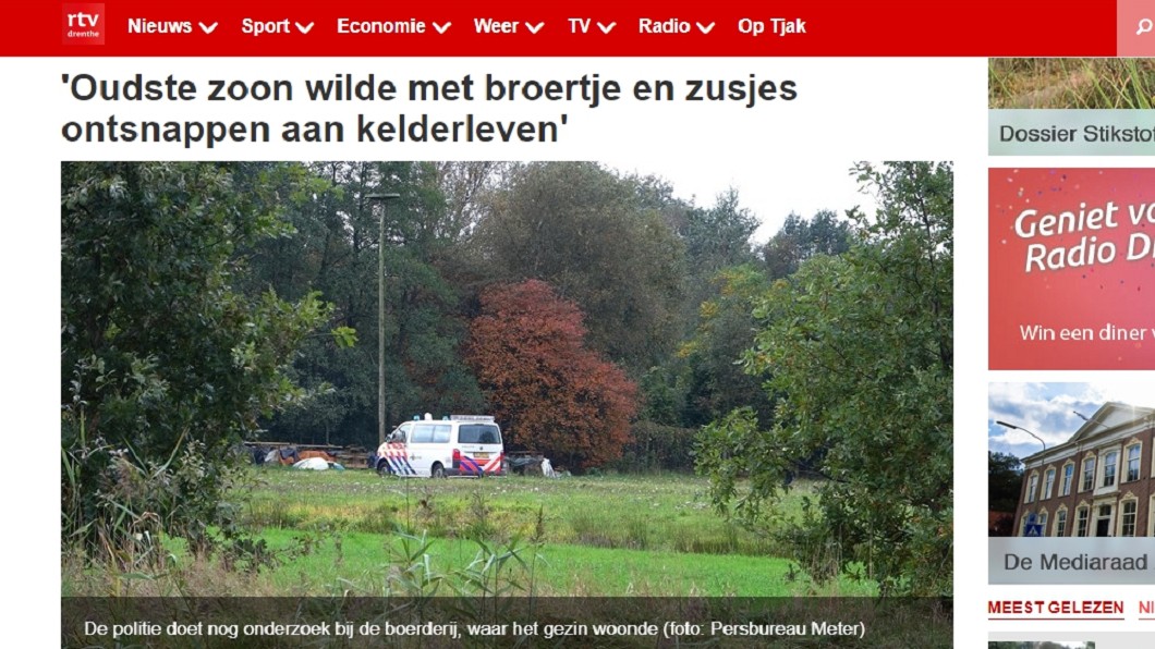 警方還在調查這一家人(圖/翻攝自RTV Drenthe)