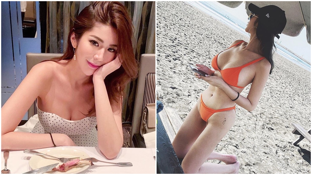 加油站正妹身分遭起底,其實是女模Jessie Lee。圖/翻攝自eepb_ IG