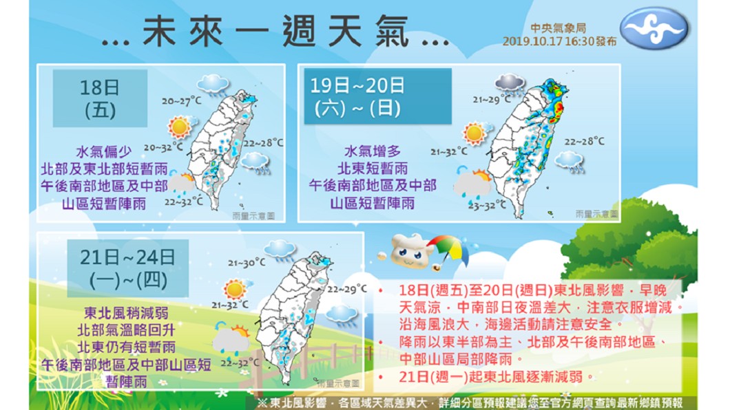 圖/翻攝中央氣象局