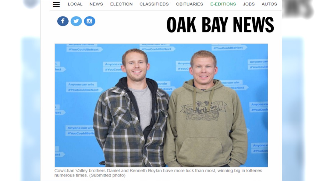 兄弟倆真的是心有靈犀!圖/翻攝自OakBayNews