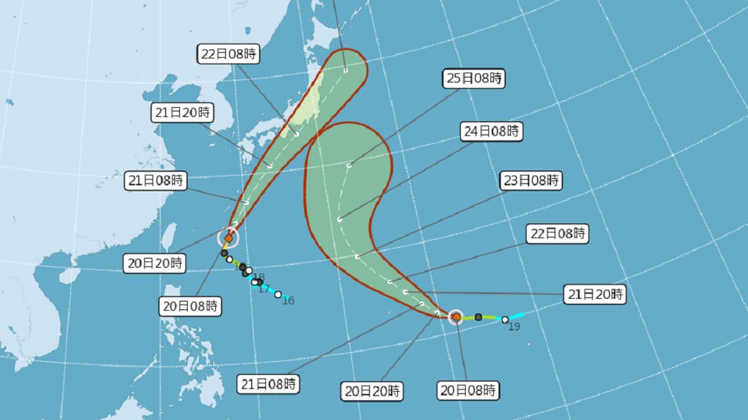颱風浣熊影響 日本沖繩入夜留意強風大雨