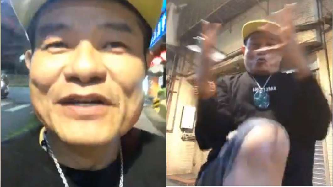 許效舜在直播中蹦蹦跳跳,證明自己身體狀況沒問題。翻攝/許效舜的筍絲團