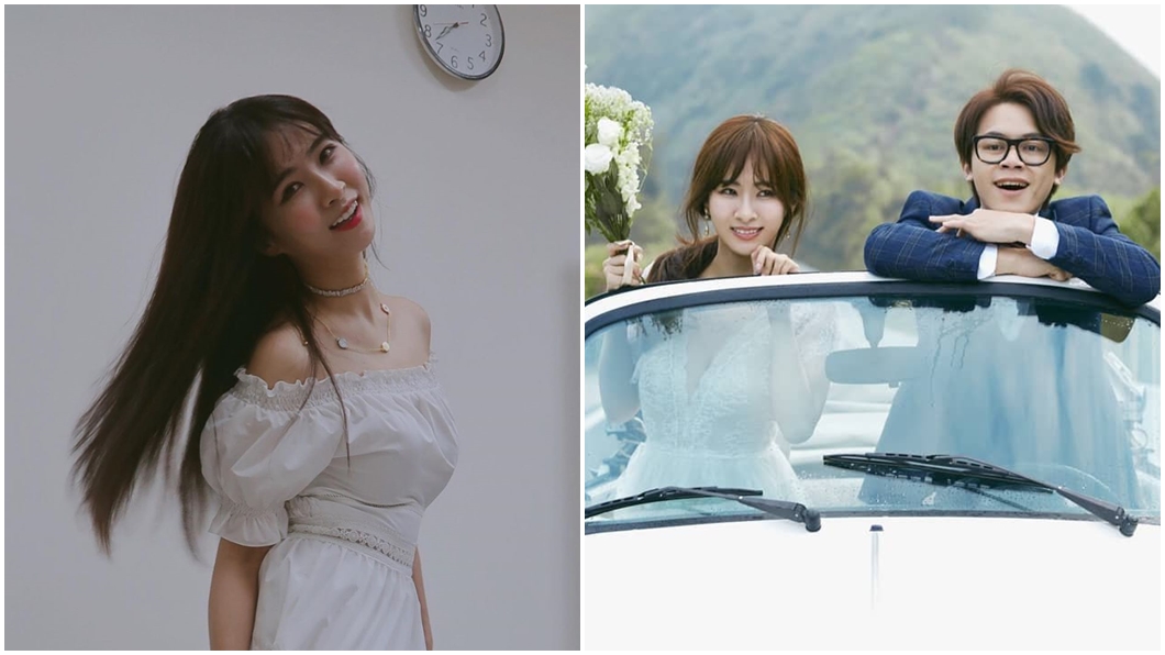 阿福今年6月與網紅男友HowHow結婚。圖/翻攝自阿福IG、howhow IG