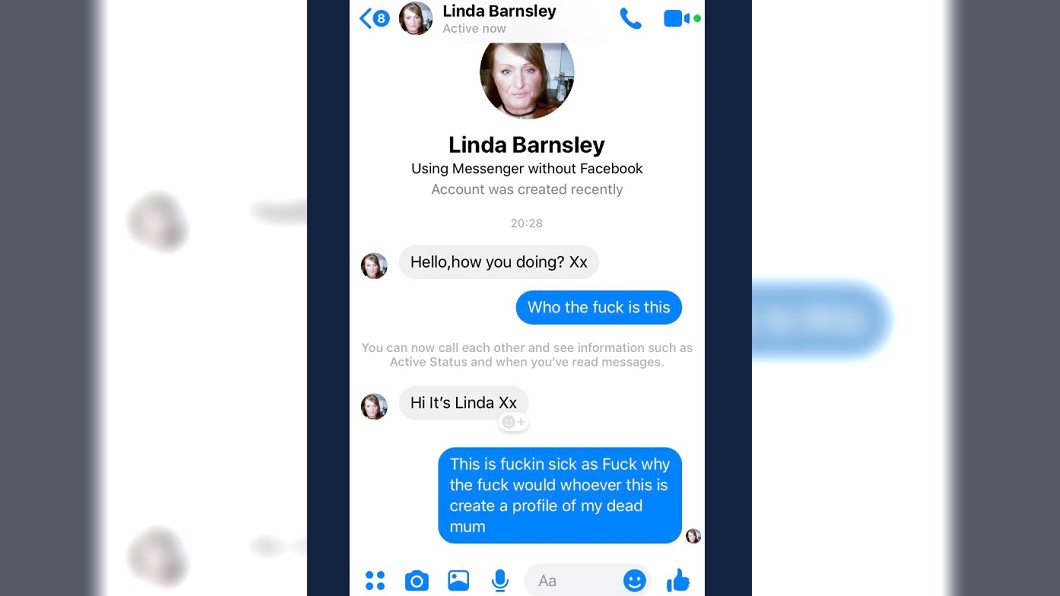 巴恩斯利去世的母親突然私訊他。圖/翻攝自andrew barnsley 推特