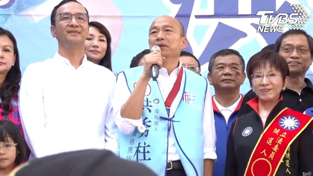 韓朱合體戰台南　韓：我是全台最黑的男人