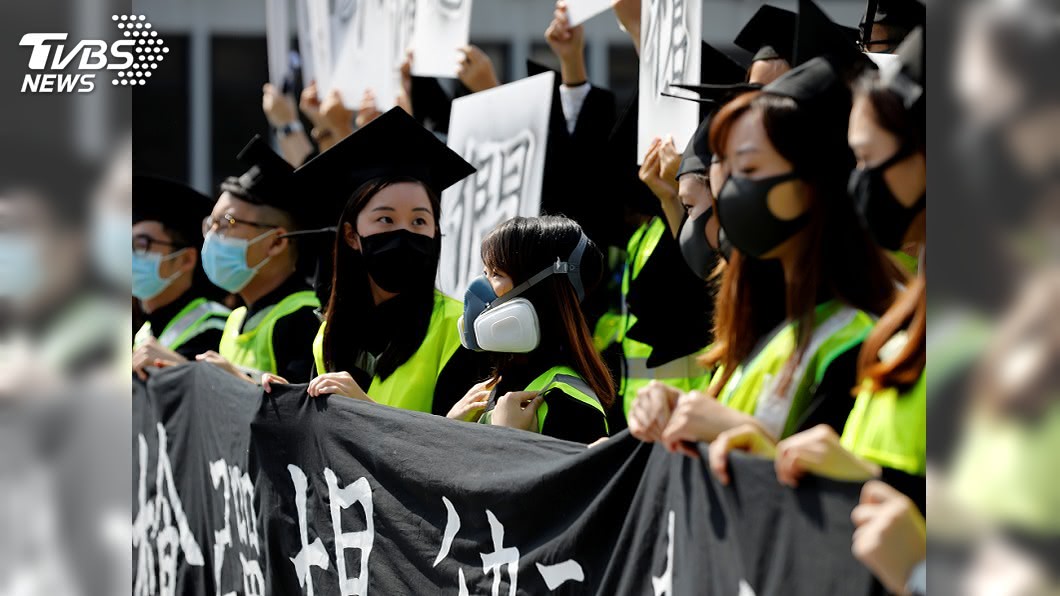 香港中大、科大畢業典禮 反送中學生示威