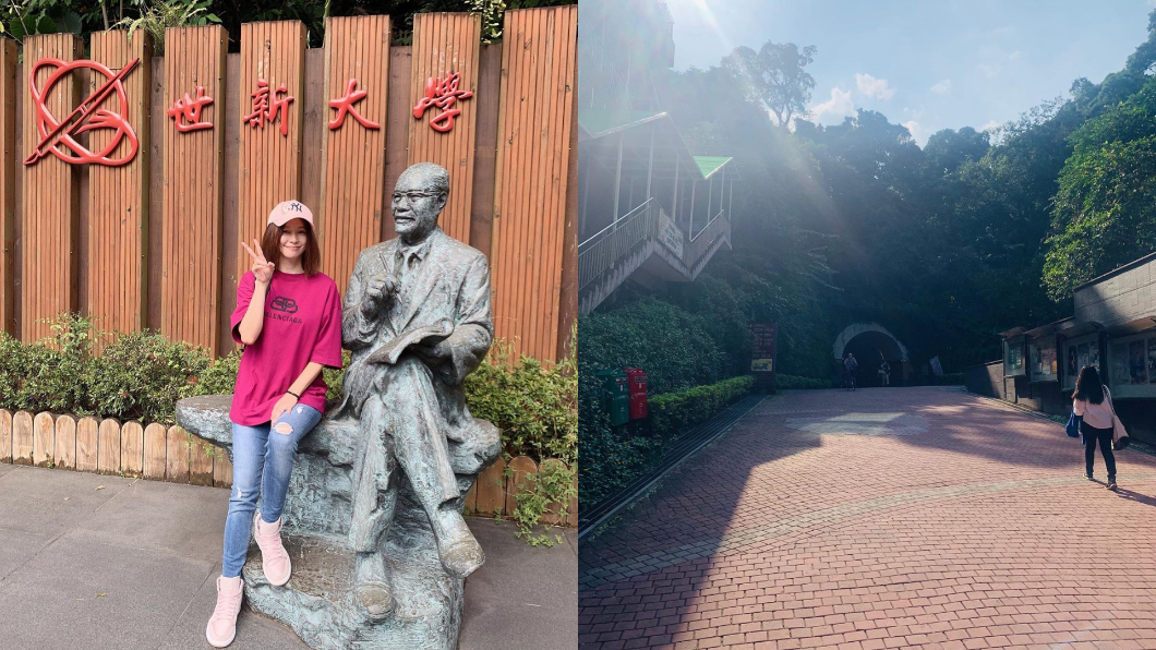 徐若瑄重回母校探望老師。圖／翻攝自徐若瑄IG