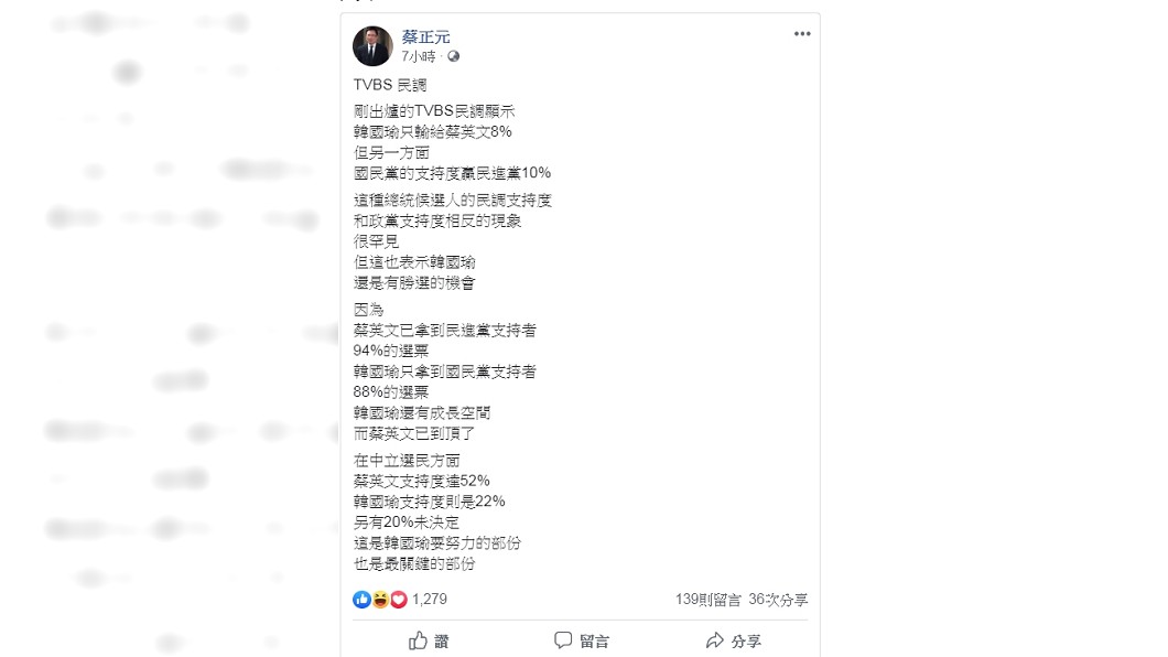 圖/翻攝自蔡正元臉書