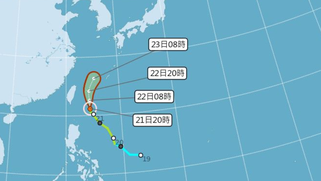 颱風環流影響!明東北部現局部大雨