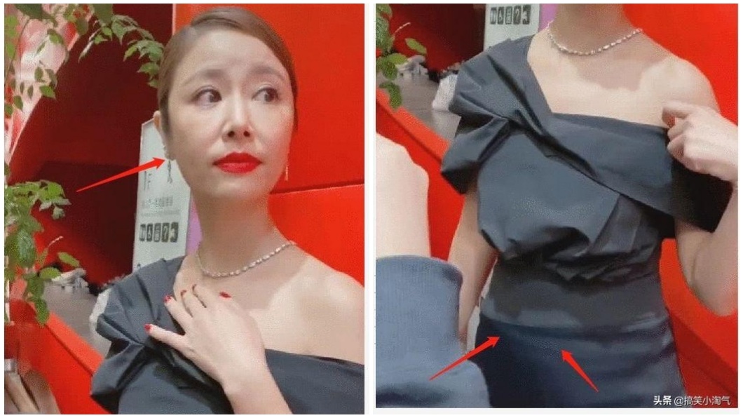 先前就有網友拍到林心如出現品牌活動的模樣。(圖/翻攝自微博)
