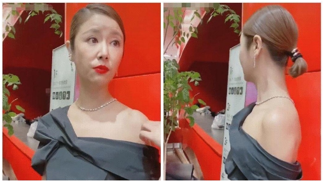 當時這組照片一出,不少人都說林心如崩壞了。(圖/翻攝自微博)