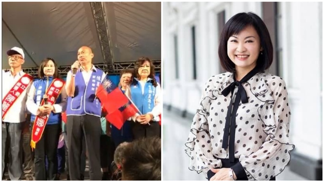 韓國瑜表示高雄人已經覺醒,要讓執政的民進黨下台。(圖/翻攝自陳麗娜臉書)