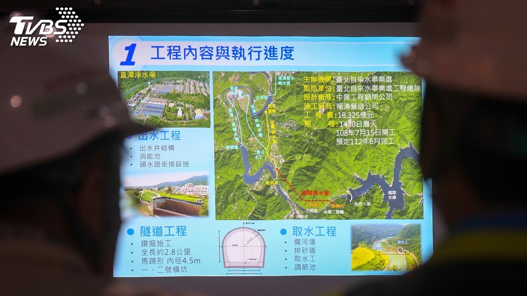 翡翠原水管開挖進洞　竣工保障6百萬人用水