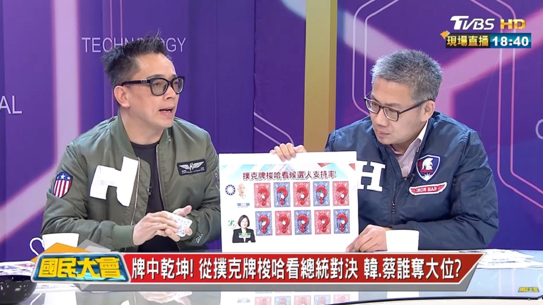 命理師詹惟中(左)。圖/TVBS