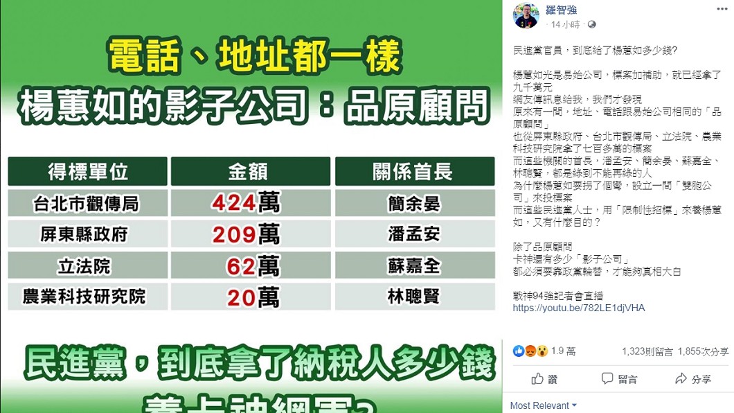 圖/翻攝自羅智強臉書