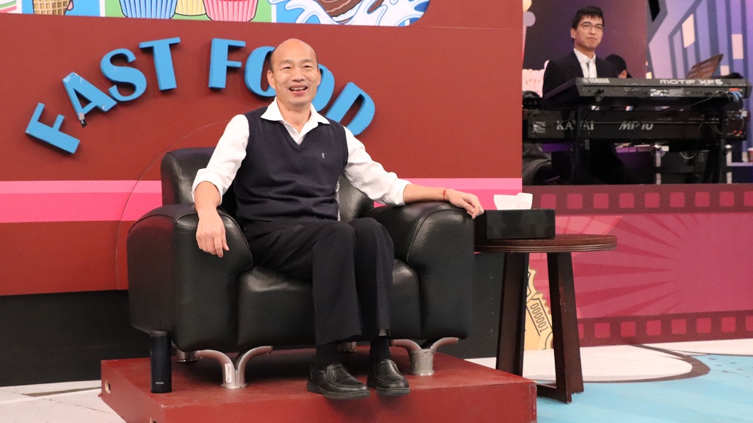 韓國瑜上節目不改幽默個性。(圖／中天提供)