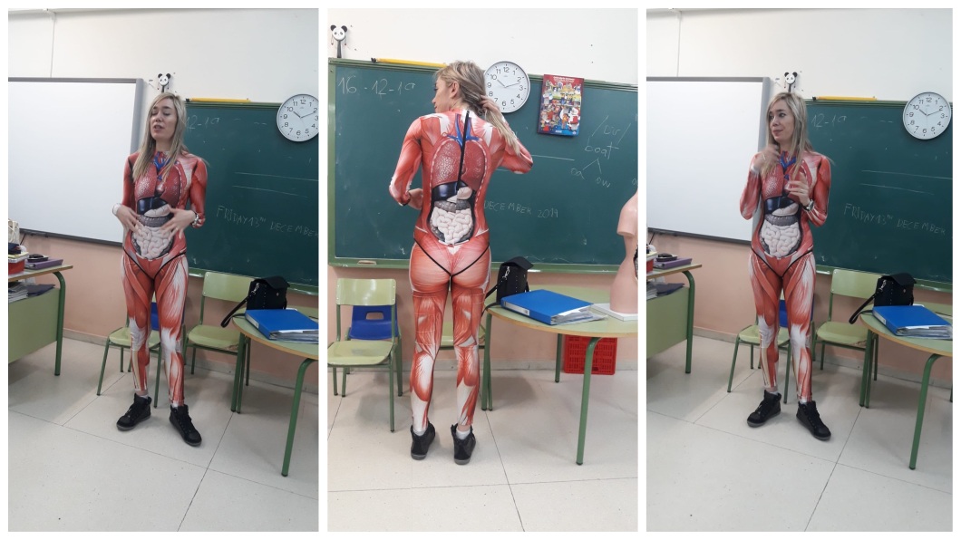 超認真!她換上「人體器官服」 創意教學成網路紅人