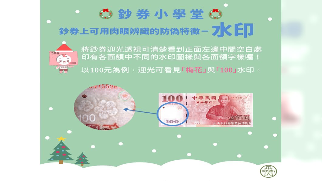 從外行人變內行人 央行教你如何辨識真假鈔