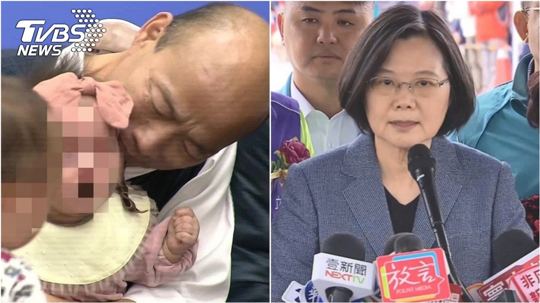 韓國瑜吻嬰該死？　他秀一張照嗆：蔡英文親小孩就好棒棒