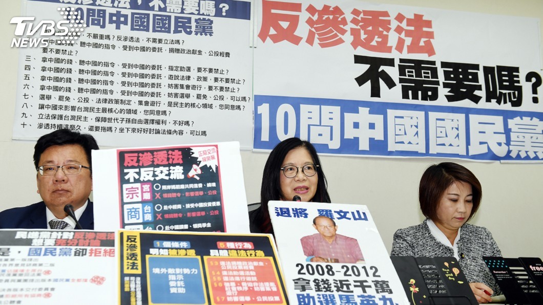 反滲透法下午朝野協商 綠委提10問國民黨