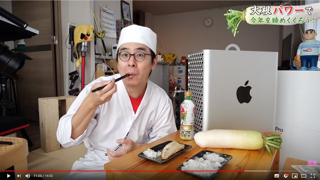瀨戶開心的試吃成品 (圖/翻攝自YouTube 瀬戸弘司)