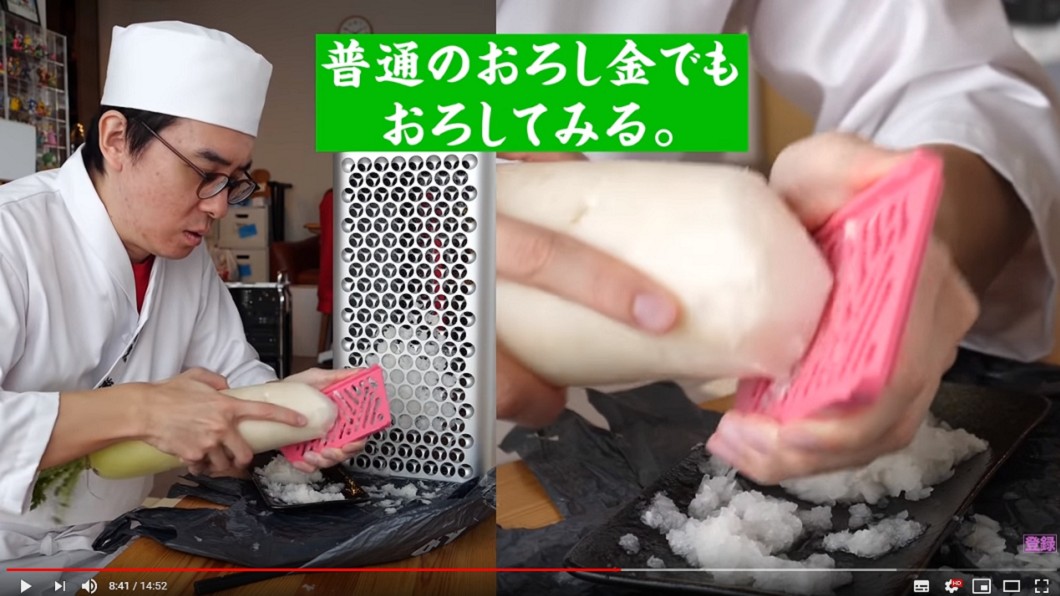 用普通刨刀來比較2者差異 (圖/翻攝自YouTube 瀬戸弘司)