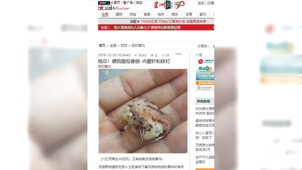 圖/翻攝自馬來西亞《星洲網》網站