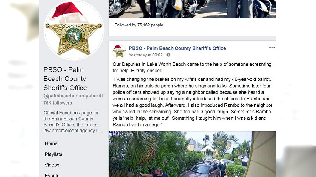 圖/翻攝自Palm Beach County Sheriff's Office臉書
