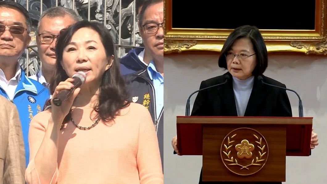 李佳芬代夫出征對戰蔡英文 雙方造勢相距僅5.1公里
