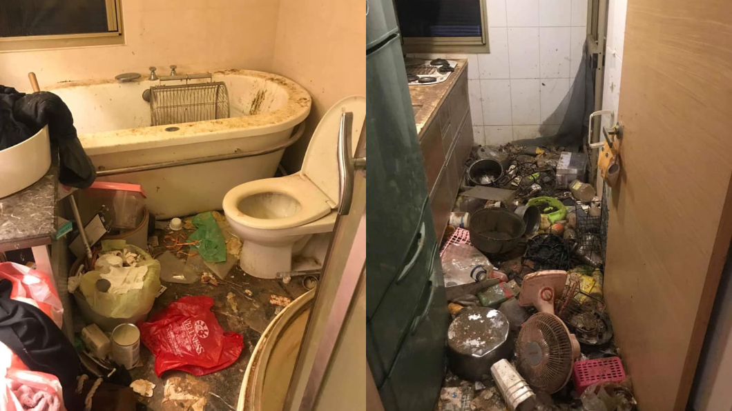 姊姊住過的房子宛如廢墟一般。(圖/翻攝自爆料公社)