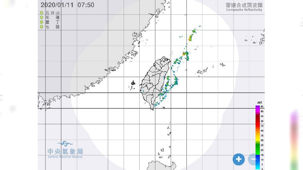 11日白天多雲到晴，晚間鋒面通過。(圖/中央氣象局)